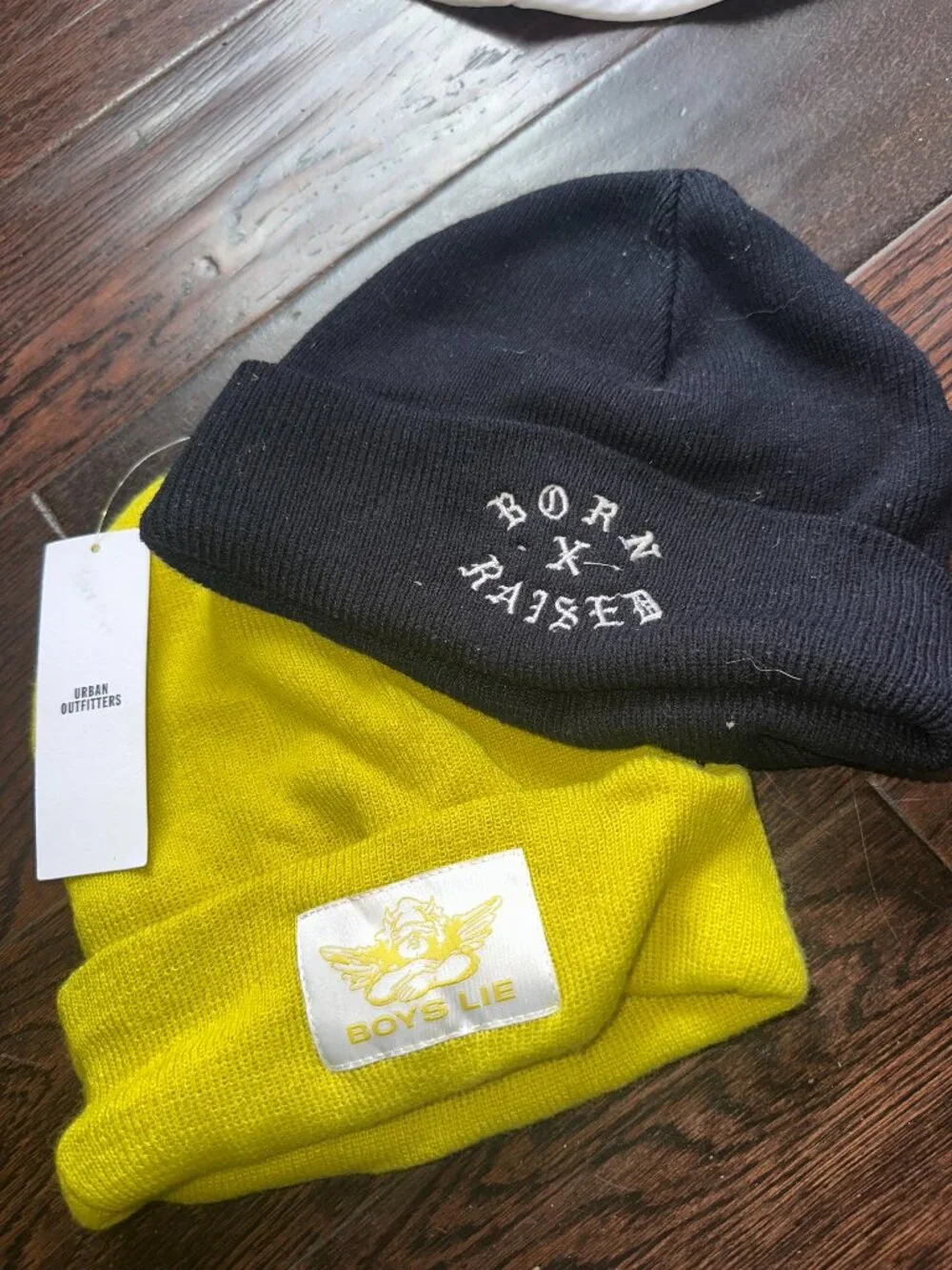 Boys Lie & Born x Raised Streetwear Beanie Hat Lot of 2